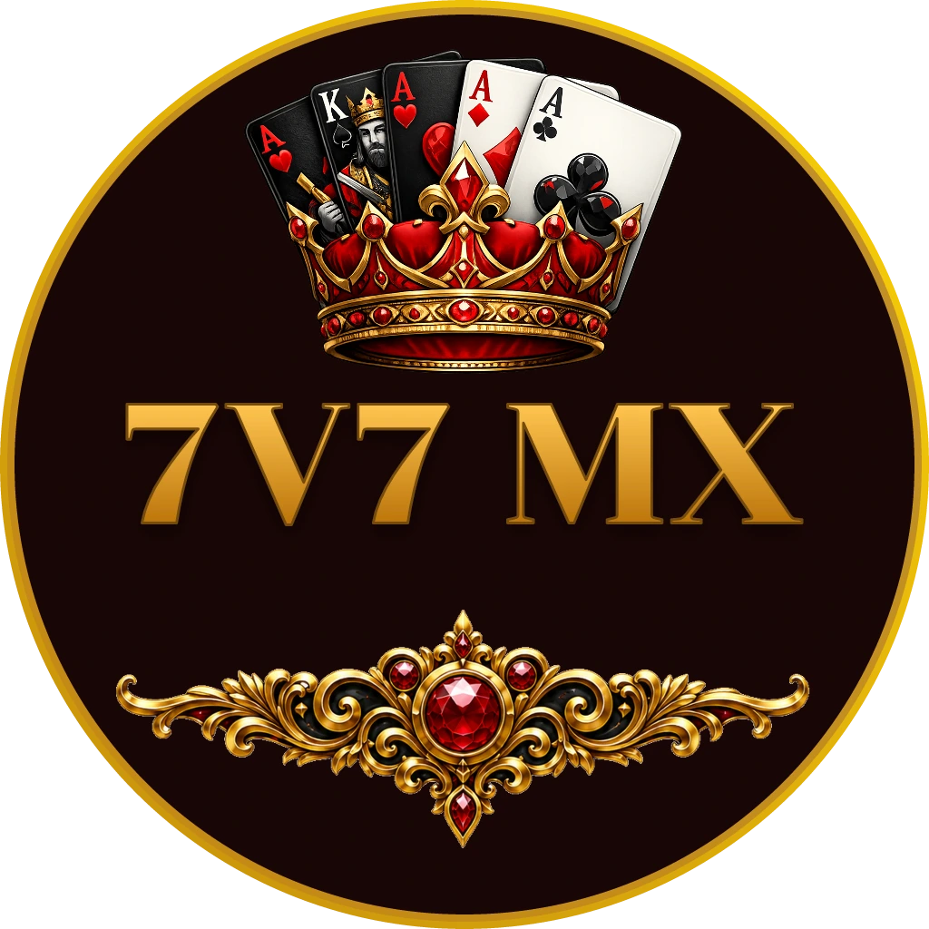 Elegante mujer de casino iluminada por luces de neón cerca de una ruleta con fichas flotantes que representan la emocionante atmósfera del casino en línea de 7V7 MX en México